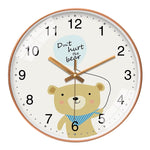 Cartoon Wall Clock Cute Animal Design Silent Quartz Movement Children'S Study Rooms Bedroom Interior Decoration 8 10 12 Inch - Vignette | La Belle Horloge