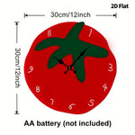 Horloge murale de cuisine originale — forme tomate, silencieuse - Vignette | La Belle Horloge