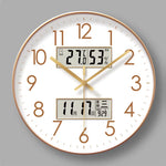 Horloge Murale Atomique Moderne – Affichage Analogique & Numérique avec Température - Vignette | La Belle Horloge