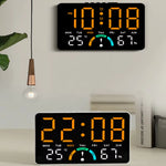Horloge Digitale Murale Grand Format – Température, Hygrométrie et Calendrier - Vignette | La Belle Horloge