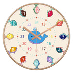 Horloge Pédagogique "24 Styles" – Apprendre l'Heure en Couleurs & Silence 20cm - Vignette | La Belle Horloge