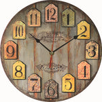 Horloge Murale "Nordic Lines" – Design Géométrique en MDF & Quartz Silencieux - Vignette | La Belle Horloge