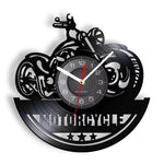 Horloge Murale "American Chopper" – Vinyle Recyclé & Design Moto Custom - Vignette | La Belle Horloge