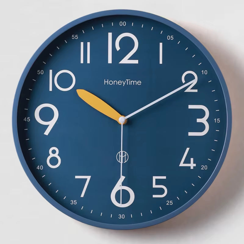 2025New 10/12 Inch Nordic Simple Wall Clock Living Room Home Decoration Silent Fashion Hanging Watch Modern Creative Quartzclock