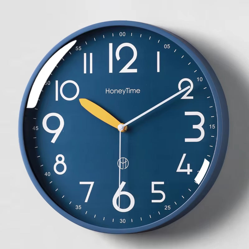 2025New 10/12 Inch Nordic Simple Wall Clock Living Room Home Decoration Silent Fashion Hanging Watch Modern Creative Quartzclock