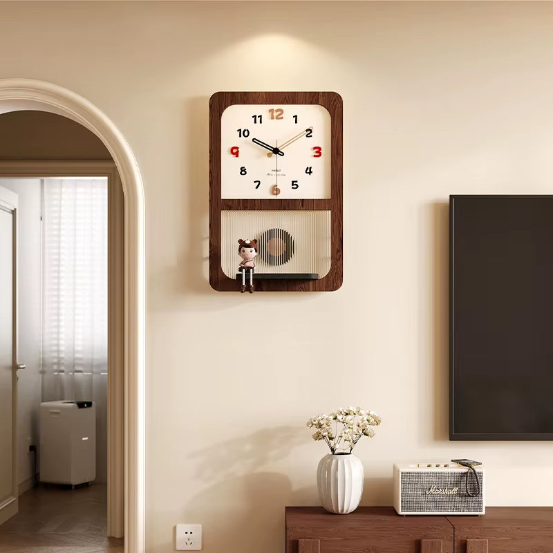 Vintage Creative Clock Wall Clock Living Room Modern Fashion Silent Retro High End Home Clock