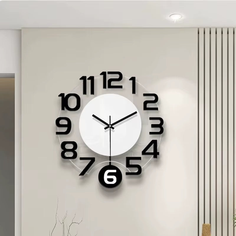 Modern Wall Clocks with Silent Pendulum Function Are Suitable for Living Rooms, Offices, Bedrooms, and Home Decor