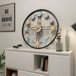 Horloge Murale Artistique en Métal Ajouré — Cadran Pastel 40 cm - Vignette | La Belle Horloge