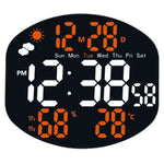 Horloge Murale "Mirrored Prism XL" – Écran LED Couleurs & Station Météo - Vignette | La Belle Horloge