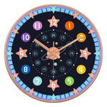 Horloge Pédagogique "24 Styles" – Apprendre l'Heure en Couleurs & Silence 20cm - Vignette | La Belle Horloge