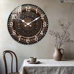 Horloge Murale Dorée – Motifs Baroques & Silencieuse - Vignette | La Belle Horloge