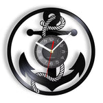 Horloge Murale Vinyle Ancre Marine - Vignette | La Belle Horloge