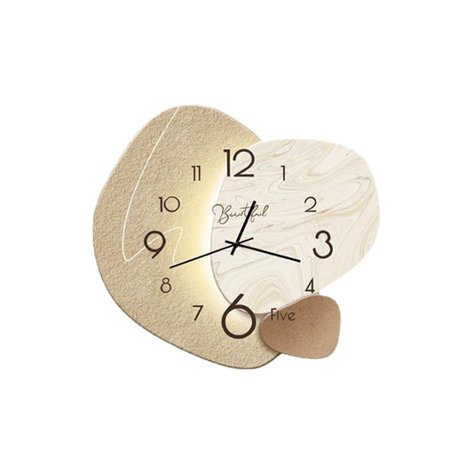 Nordic Style Wall Mounted Wall Clock Silent Decorative Clock Mute Hanging Ornament for Home Living Room Decoration