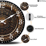 Horloge Murale Dorée – Motifs Baroques & Silencieuse - Vignette | La Belle Horloge