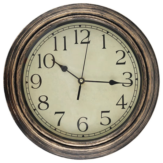Large Wall Clock Retro Hanging Clock Non Ticking Western Classical Silent Clocks for Bedroom Living Room Modern Home Decoration