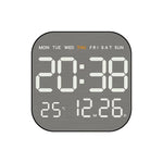 Horloge Digitale Murale Design Métal Brossé – Température et Date - Vignette | La Belle Horloge
