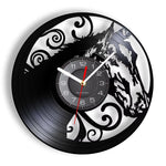 Horloge Murale Vinyle "Chevaux Sauvages" – Design Équin 3D & Éclairage LED - Vignette | La Belle Horloge