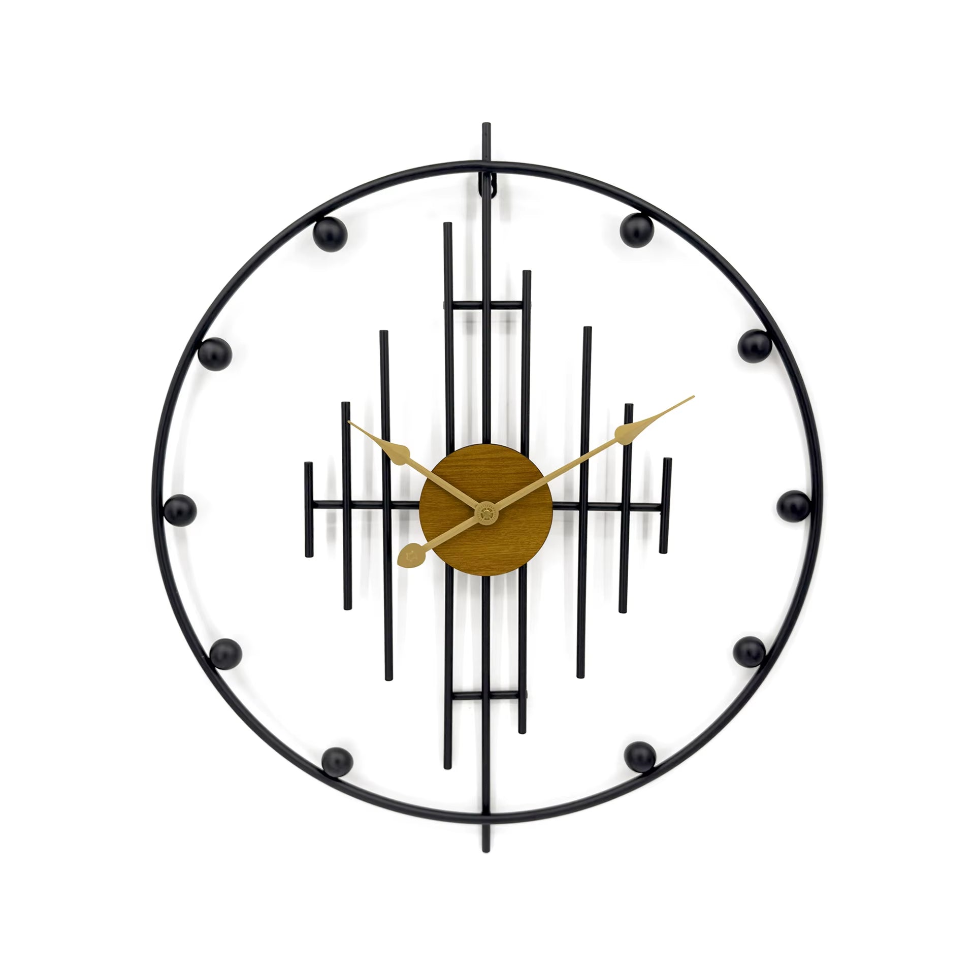 Modern Minimalist and Fashionable Living Room Clock, High-End Creative Iron Decoration Clock