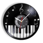 Horloge Vinyle Piano — Déco Murale Pianiste & Mélomane - Vignette | La Belle Horloge