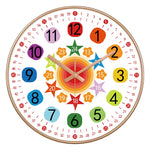Horloge Pédagogique "24 Styles" – Apprendre l'Heure en Couleurs & Silence 20cm - Vignette | La Belle Horloge