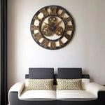 Horloge Murale "Industrial Gear" – Design Artisanal Vintage & Style LOFT - Vignette | La Belle Horloge