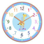 Horloge Pédagogique "24 Styles" – Apprendre l'Heure en Couleurs & Silence 20cm - Vignette | La Belle Horloge