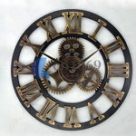 Horloge Murale "Industrial Gear" – Design Artisanal Vintage & Style LOFT - Vignette | La Belle Horloge