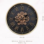 Horloge Murale "Earth & Gears" – Cartographie Vintage & Design Industriel - Vignette | La Belle Horloge