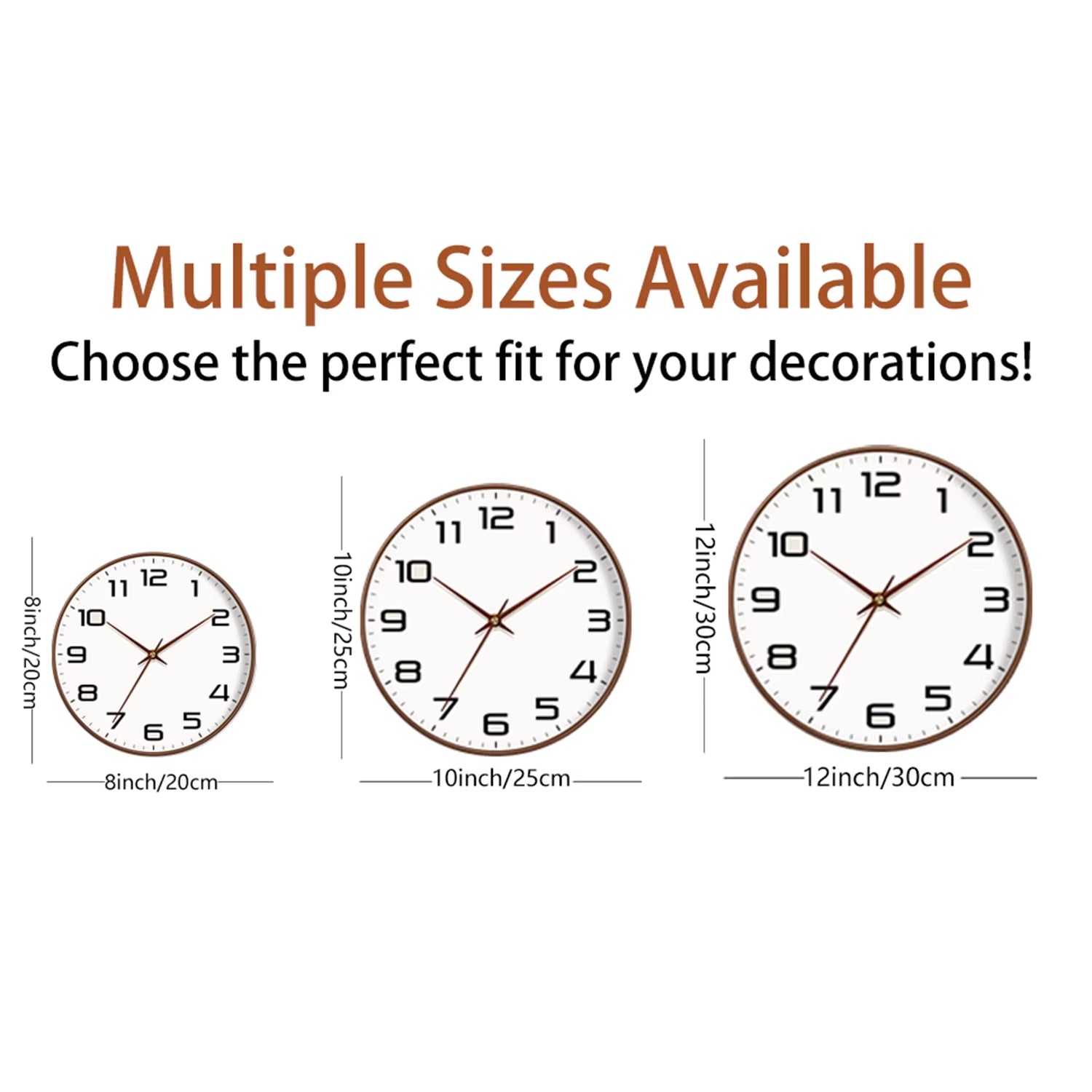 Classic Silent Wall Clock Large Clear Numerals Clock for Office Living Room Decor Elegant Vintage Wall Watch Festival Gift