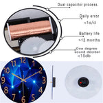 Horloge "Geometric Tempered Glass" – Design Bleu Profond & Verre Trempé 30cm - Vignette | La Belle Horloge