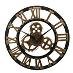 Horloge Murale "Silver Industrial Gear", Design Métallique & Silencieux - Vignette | La Belle Horloge