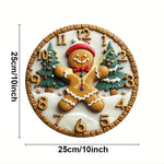 Horloge "Festive Gingerbread" – Design Pain d'Épice & Quartz Silencieux - Vignette | La Belle Horloge