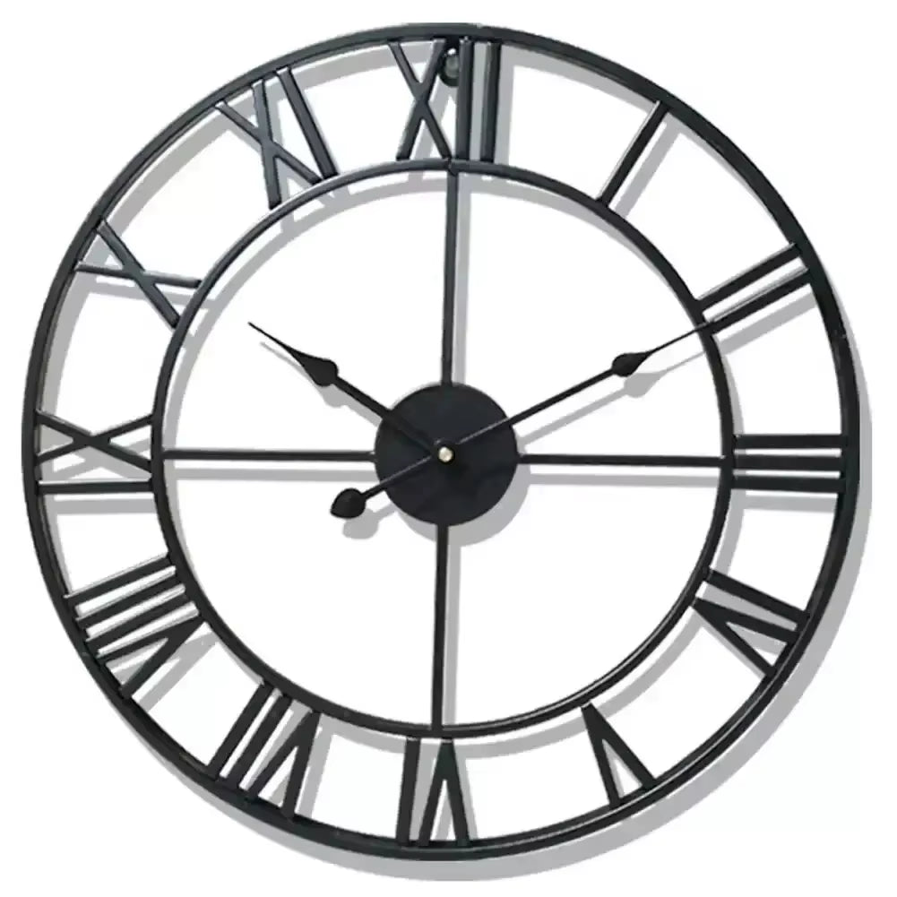 Large Luxury Wall Clock Modern Vintage Decor Metal Pendulum Brief Swingable Clock Stylish Home Decor for Living Room Clock Wall