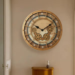 Horloge Murale Engrenages Mobiles Silencieuse – Style Steampunk Chiffres Romains - Vignette | La Belle Horloge