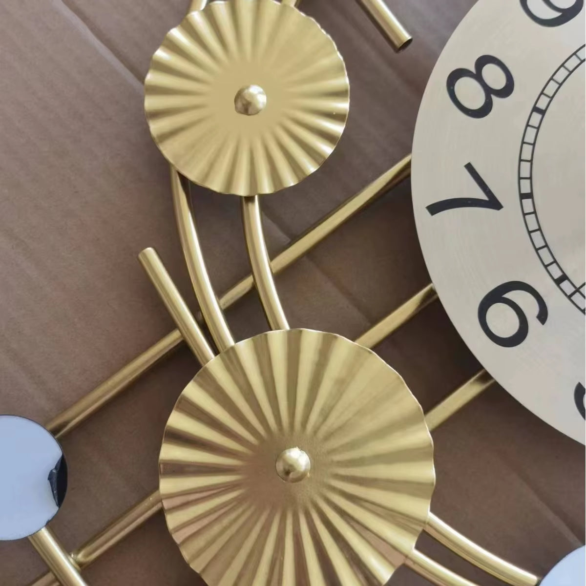 2025 New Large Wrought Iron Wall Clock European Home Study Bedroom Background Wall Decoration Living Room Silent Quartz Clocks