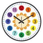 Horloge Pédagogique "24 Styles" – Apprendre l'Heure en Couleurs & Silence 20cm - Vignette | La Belle Horloge