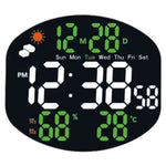 Horloge Murale "Mirrored Prism XL" – Écran LED Couleurs & Station Météo - Vignette | La Belle Horloge