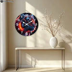 Horloge Murale Tigre en Verre Imprimé – Décoration Chambre Design Silencieuse - Vignette | La Belle Horloge