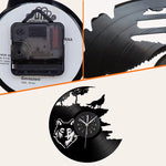 Horloge Murale Vinyle Loup Hurlant – Style Rustique - Vignette | La Belle Horloge