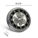 Horloge Murale "Steampunk Vision" – Engrenages Mobiles & Transparence Cristal - Vignette | La Belle Horloge