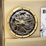 Horloge Murale Squelette Silencieuse – Mécanisme Apparent Doré Style Vintage - Vignette | La Belle Horloge