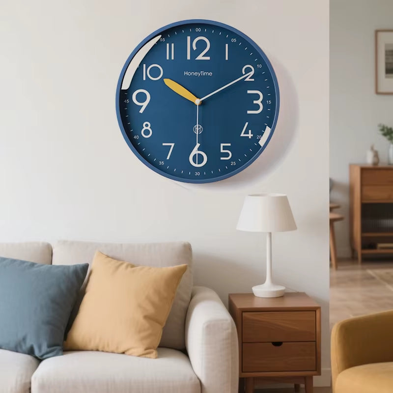2025New 10/12 Inch Nordic Simple Wall Clock Living Room Home Decoration Silent Fashion Hanging Watch Modern Creative Quartzclock