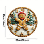 Horloge "Festive Gingerbread" – Design Pain d'Épice & Quartz Silencieux - Vignette | La Belle Horloge