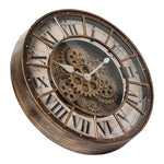 Horloge Murale Engrenages Mobiles Silencieuse – Style Steampunk Chiffres Romains - Vignette | La Belle Horloge