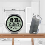 Horloge de Salle de Bain "AquaScan" – Écran LCD, Ventouse & Capteur Thermique - Vignette | La Belle Horloge