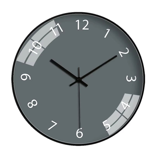 Solid Color Wall Clock Abs Plastic Shell Quartz Clock Living Room Bedroom Simple Creative Fashion Non Ticking Clock Decoration