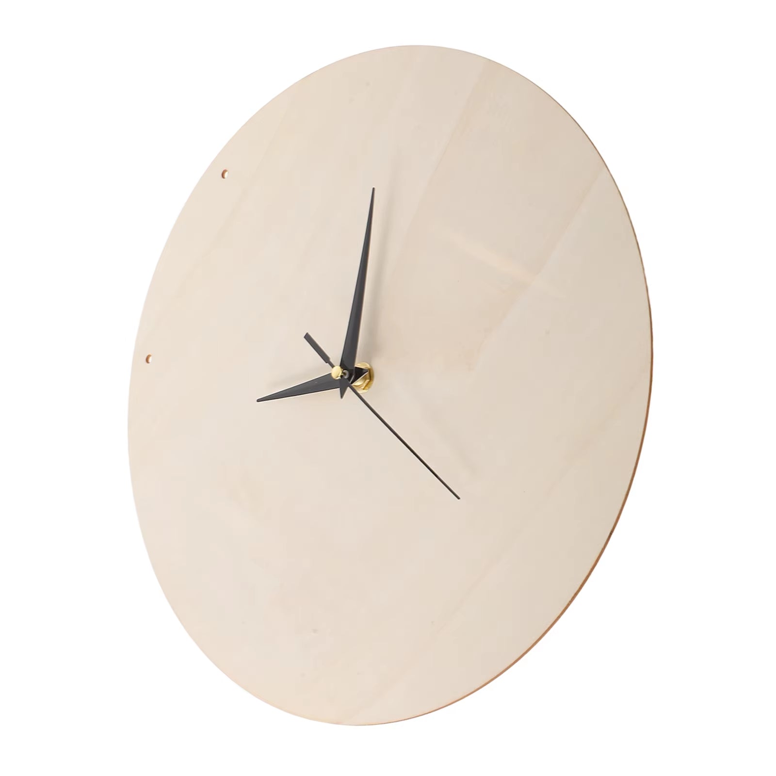 2 Sets Wooden Clock Face for Make Your Own Diy round Clock Dial Silent Movement Mechanisms Pointer for Craft Projects Wall Decor