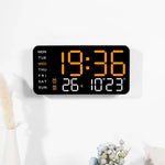 Horloge Murale LED à Contrôle Vocal – Double Alarme et Température - Vignette | La Belle Horloge