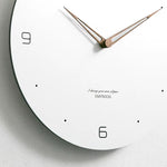 Horloge "Nordic Minimalist" – Design Blanc Épuré & Aiguilles en Bois - Vignette | La Belle Horloge