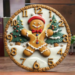 Horloge "Festive Gingerbread" – Design Pain d'Épice & Quartz Silencieux - Vignette | La Belle Horloge